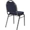 National Public Seating Stacking Chair, 9200 Series, Fabric Blue 9254-SV - alternate 3