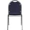 National Public Seating Stacking Chair, 9200 Series, Fabric Blue 9254-SV - alternate 4