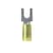 Panduit Fork Terminal, #8 Stud Size, 10 AWG, 600 V, Nylon Insulated, Yellow, Crimp Termination Only, 50 PK PN10-8F-L - alternate 2