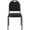 National Public Seating Stacking Chair, 9200 Series, Fabric Black 9260-BT - alternate 6