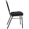 National Public Seating Stacking Chair, 9200 Series, Fabric Black 9260-BT - alternate 5