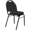 National Public Seating Stacking Chair, 9200 Series, Fabric Black 9260-BT - alternate 3