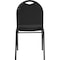 National Public Seating Stacking Chair, 9200 Series, Fabric Black 9260-BT - alternate 4