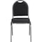 National Public Seating Stacking Chair, 9200 Series, Fabric Black 9260-SV - alternate 4