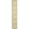 Tennsco Box Locker, 12 in W, 18 in D, 72 in H, (1) Wide, (6) Tier, Sand BS6-121812-ASD - alternate 2