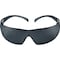 3M SecureFit 200, Safety Glasses, Anti-Fog & Anti-Scratch, Gray Lens, Gray Frame, Frameless SF202AFP - alternate 4