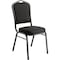 National Public Seating Stack Chair, Black Fabric, Black Frame 9360-BT - alternate 1