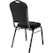 National Public Seating Stack Chair, Black Fabric, Black Frame 9360-BT - alternate 3