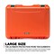 Nanuk Cases Orange Protective Case, 21.7"L x 16.9"W x 8-1/2"D 940S-010OR-0A0 - alternate 2