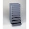 Durham Mfg Storage Cabinet, 24 1/2 in H, 12 5/8 in W, 12 1/8 in D, 9 Drawers, 1 Shelves, Steel, Gray 611-95 - alternate 6