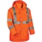 Ergodyne Rain Jacket with Hood, Polyester, Class 3 Type R, Orange, XL 8365 - alternate 2