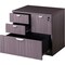 Boss 31" W 4 Drawer Combo File Cabinet, Driftwood, Letter/Legal N114-DW - alternate 2