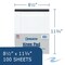 Roaring Spring Case of Stiff Back Paper Notepads, 8.5"x11.75", 100 sheets, 3-Hole Punched, College Ruled W/Margin, PK18 95288cs - alternate 3