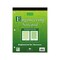 Signature Collection Case of Engineering Covered Notepads, 8.5"x11", 80 sht/book, Green Tinted, Heavyweight Backer Board, PK24 95371CS - alternate 1