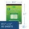 Signature Collection Case of Engineering Covered Notepads, 8.5"x11", 80 sht/book, Green Tinted, Heavyweight Backer Board, PK24 95371CS - alternate 7