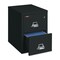 Fireking 12-3/16" W 2 Drawer Fire-Resistant Vertical File Cabinet, Black, Letter 2-1825-CBL - alternate 2