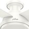 Hunter Decorative Ceiling Fan, Low Pro, 52 in Blade Dia, 4 Blades, 3 Speeds, 120, Fresh White 59248 - alternate 5