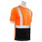 Deltaplus Hi-Vis Short-Sleeve Shirt, Class 2, ANSI Type R, Class 2, 100% Polyester Jersey Knit, Orange/Black 63321 - alternate 3