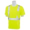 Deltaplus Hi-Vis Short-Sleeve Shirt, Class 2, 100% Polyester Jersey Knit with Moisture Wicking, Lime, M 14111 - alternate 3