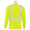 Deltaplus Hi-Vis Long Sleeve Shirt, Class 2, Type R, 100% Polyester Jersey with Moisture Wicking, Lime, L 14122 - alternate 2