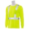 Deltaplus Hi-Vis Long Sleeve Shirt, Class 2, Type R, 100% Polyester Jersey with Moisture Wicking, Lime, L 14122 - alternate 4