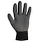 Kleenguard Coated Gloves, Latex, Crinkled, Palm, 2 Abrasion Level, Black/Gray, M (8) 1 PR 97271 - alternate 2