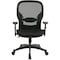 Office Star Executive Chair Managers Chair, Adjustable Arms, 18-3/4" to 22-3/4" Height, Mesh, Black 2300 - alternate 2