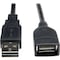 Tripp Lite Reversible USB Extension Cable, Blck, 1 ft UR024-001 - alternate 2
