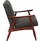 Ave 6 Collection: Davis Arm Chair, Wood Back, 26-1/2 in W 28-1/2" L 32-1/4" H, Fixed Arms, Fabric Seat DVS51-K26 - alternate 2