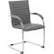 Boss B9536 Side Chair, Wood Back, 23 in W 24-1/2" L 37-1/2" H, Fixed, Vinyl Seat B9536-GY-2 - alternate 5