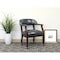 Boss Ivy League Executive Chair, Blue Back, 24 in W 26" L 31" H, Fixed, Vinyl Seat B9545-BE - alternate 6