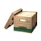 Bankers Box File Box, Corrugated Fiberboard, 12 1/2 in W, 16 1/4 in D, 10 1/4 in H, Green, Brown 12770 - alternate 2