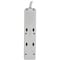 Tripp Lite Outlet Strip, Surge, 4 5-15R, 5-15P, 4 ft., Light Gray TLP404 - alternate 3
