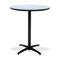 Kfi Round KFI 42in Grey Nebula Breakroom Table with Arched X Base, Commercial Grade, Made in the USA T42RD-B2125-38-GYN - alternate 2