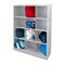 Sandusky Lee Adjustable Open Bin Cubbie Cabinet, 46 in W x 18 in D x 66 in H, 12 Compartments, Gray, Wood IC00461866-05 - alternate 2