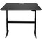 Iceberg Pneumatic Adjustable Desk, Black Top, Black Base, 59 in x 29 in 69162 - alternate 2