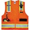 Ergodyne Two-Tone Surveyors Vest, Orange, 2XL/3XL 8248Z - alternate 7