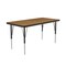 Correll Rectangle Adjustable Height Activity Kids School Table, High Pressure Laminate, Medium Oak A2448-REC-06 - alternate 7