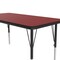 Correll Rectangle Adjustable Height Activity Kids School Table, High Pressure Laminate, Red A2448-REC-35 - alternate 3