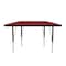 Correll Trapezoidal Adjustable Height Activity Kids School Table, High Pressure Laminate, Red A2448-TRP-35 - alternate 9