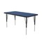 Correll Rectangle Adjustable Height Activity Kids School Table, High Pressure Laminate, Blue A2460-REC-37 - alternate 3