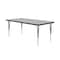 Correll Rectangle Adjustable Height Activity Kids School Table, High Pressure Laminate, Gray Granite A3048-REC-15 - alternate 2