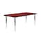 Correll Rectangle Adjustable Height Activity Kids School Table, High Pressure Laminate, Red A3048-REC-35 - alternate 7