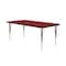 Correll Rectangle Adjustable Height Activity Kids School Table, High Pressure Laminate, Red A3048-REC-35 - alternate 2