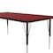 Correll Rectangle Adjustable Height Activity Kids School Table, High Pressure Laminate, Red A3048-REC-35 - alternate 8