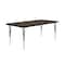 Correll Rectangle Adjustable Height Activity Kids School Table, High Pressure Laminate, Walnut A3060-REC-01 - alternate 6