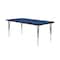Correll Rectangle Adjustable Height Activity Kids School Table, High Pressure Laminate, Blue A3060-REC-37 - alternate 2