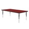 Correll Rectangle Adjustable Height Activity Kids School Table, High Pressure Laminate, Red A3072-REC-35 - alternate 3