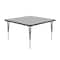 Correll Square Adjustable Height Activity Kids School Table, High Pressure Laminate, Gray Granite A3636-SQ-15 - alternate 4
