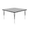 Correll Square Adjustable Height Activity Kids School Table, High Pressure Laminate, Gray Granite A3636-SQ-15 - alternate 8